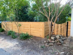 Wood Board on Board Fence