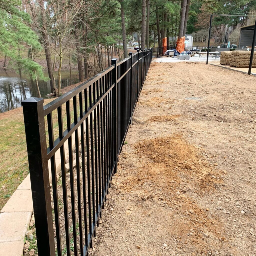 aluminum fence installed