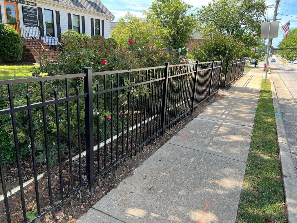 wrought iron fence